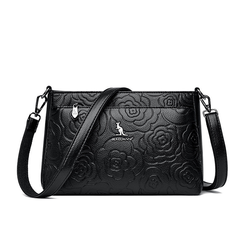 Female Kangaroo Simple Embossed Mom Large Crossbody Bags