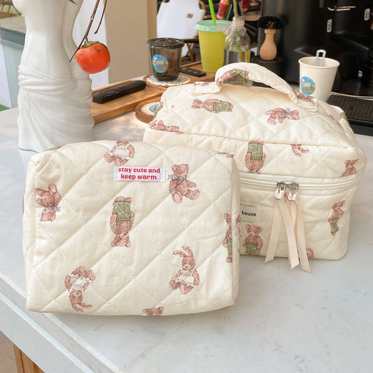 Forest Bear Series Mori Style Female Cosmetic Bags