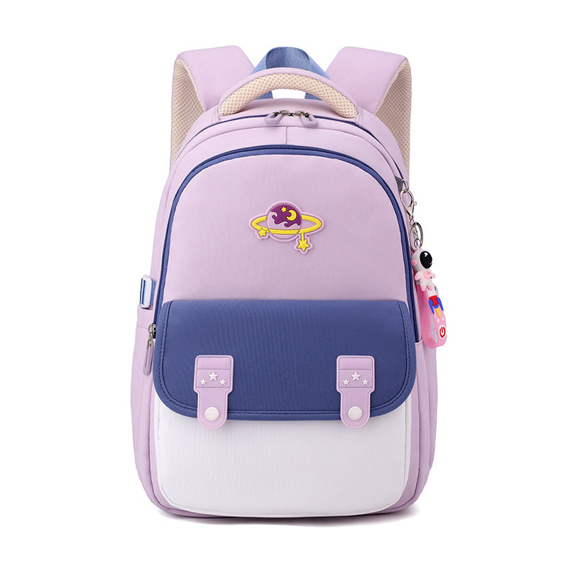 Children's Boys Portable Burden Alleviation One Two Elementary School Students' Schoolbags