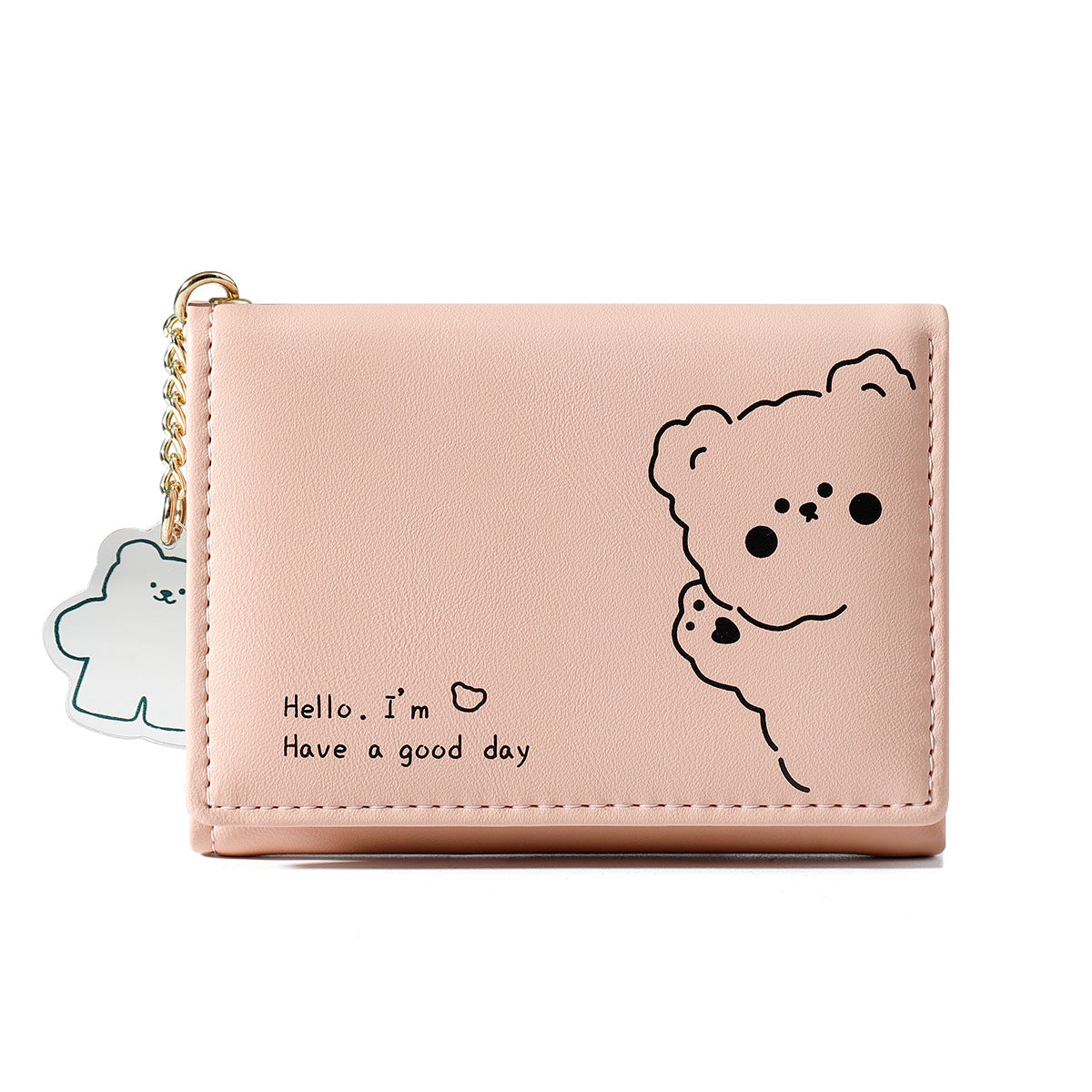 Women's Korean Fashion Cute Large Capacity Three Card Holder