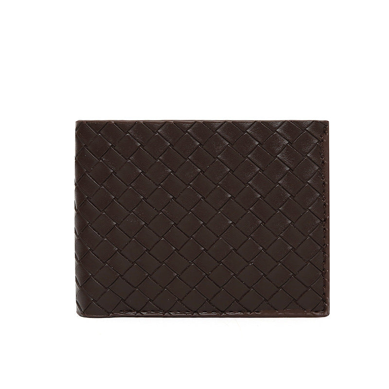 Men's Woven Short Gift Comfortable Texture Multiple Men's Wallets