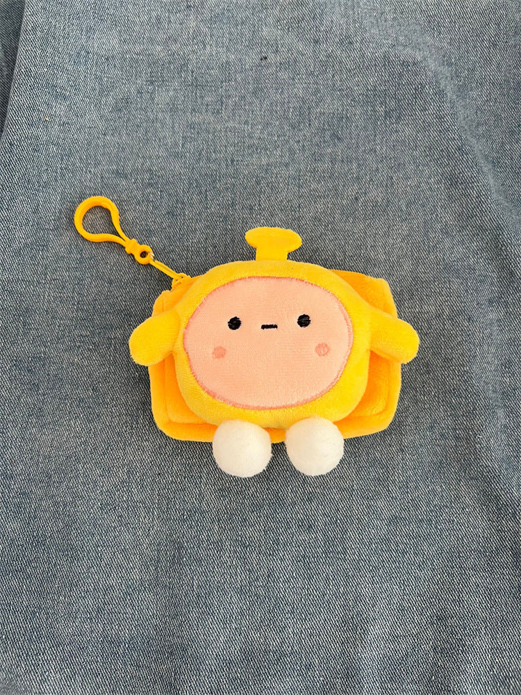 Fête en peluche mignon fille pendentif stockage porte-monnaie