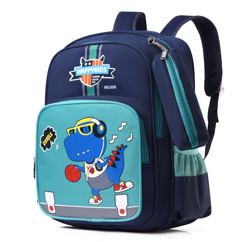 Cartoon Primary Spine Protection Oxford Cloth Elementary School Students' Schoolbags