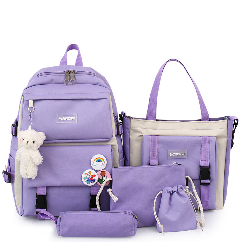 Lightweight Primary Simple Cute Three To Five Six Elementary School Students' Schoolbags