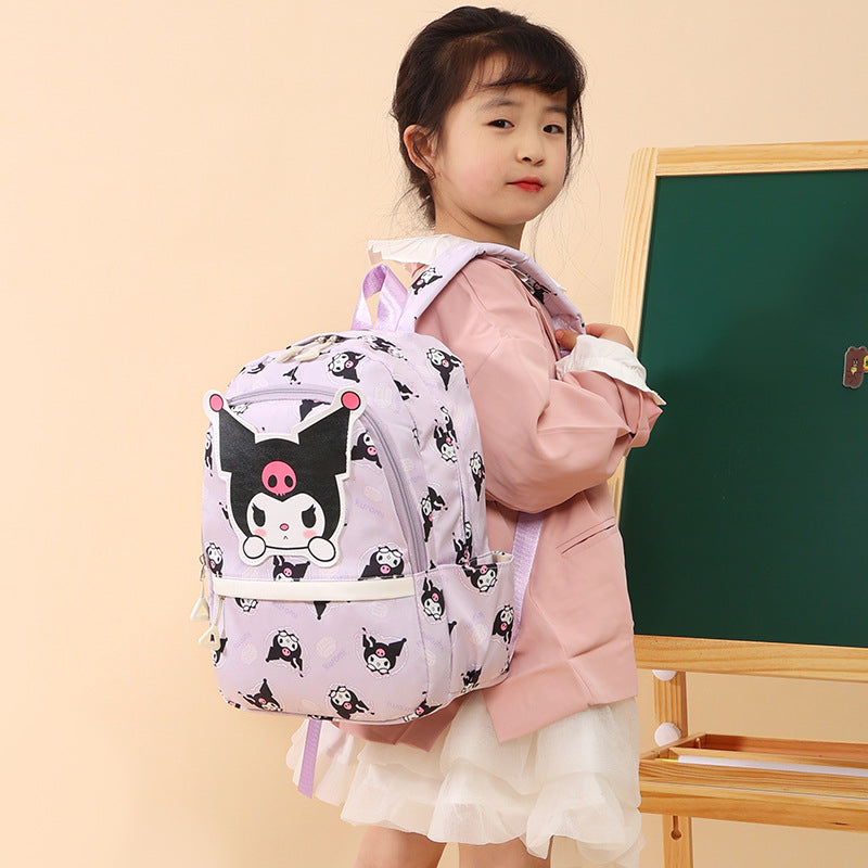 Cartoon Primary Grade Junior High Female Printed College Kindergarten School Bags