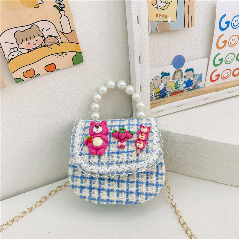 Children's Innovative Beautiful Pearl Cute Cartoon Children's Shoulder Bags