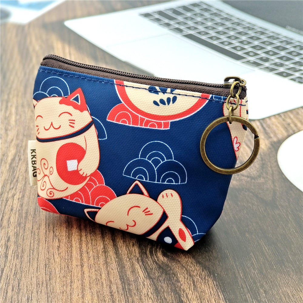 Women's Film Printed Cartoon Sier Sundries Storage Coin Purses