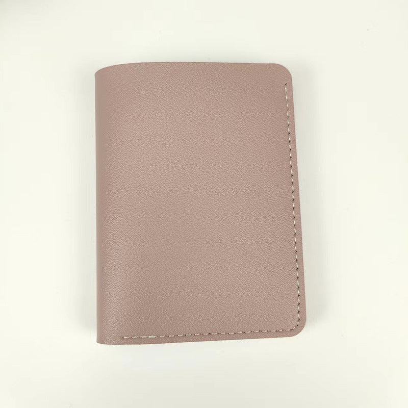 Women's Short With Buttons Two Fold Simple Ladies Wallets