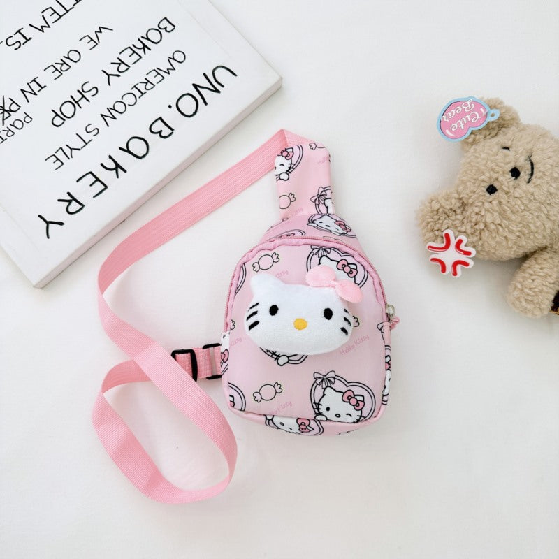 Children's Cartoon Cute Little Princess Ocean Pneumothorax Children's Waist Packs