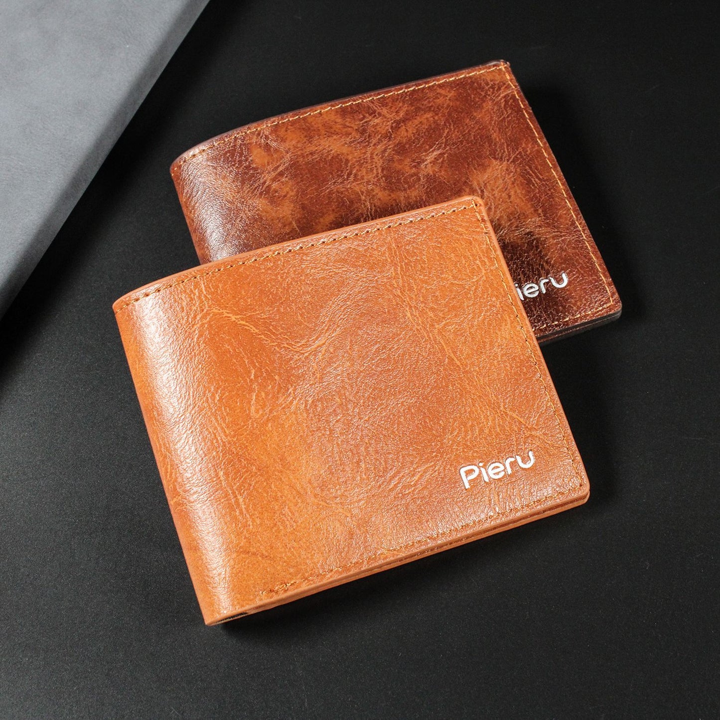 Men's Unique Popular Burning Beach Horizontal Men's Wallets