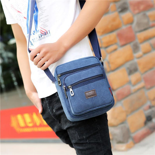 Men's Canvas Business Mini Fashionable Household Men's Messenger Bags