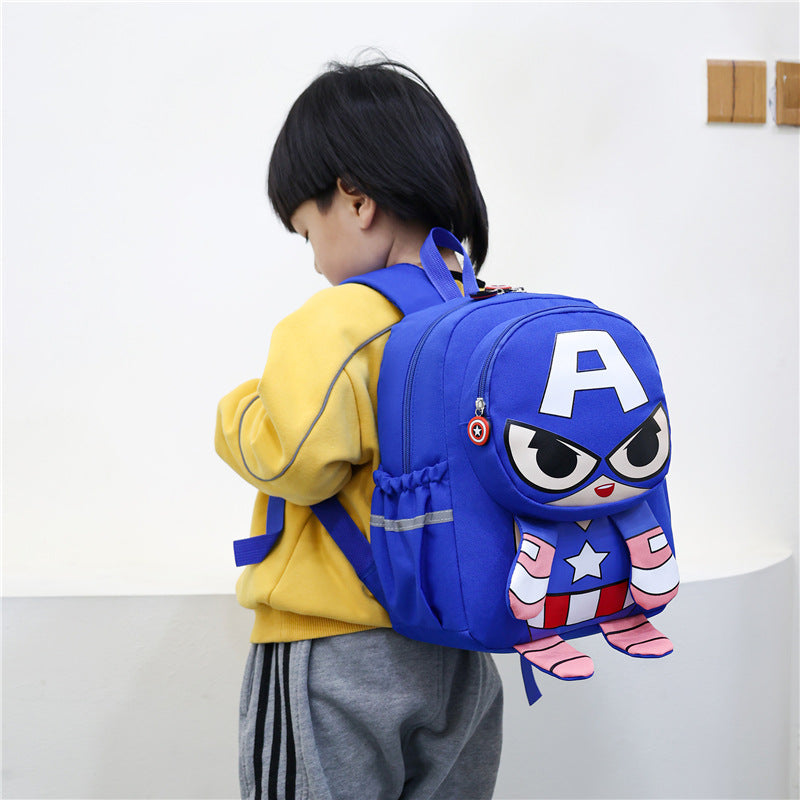 Children's Cute Cartoon Boys Go Out To Children's Backpacks