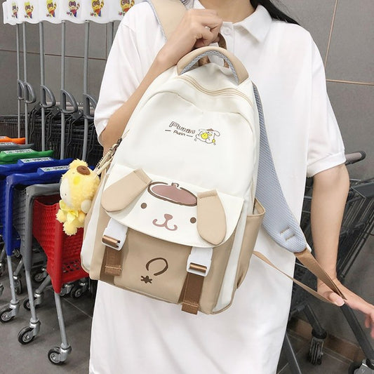 Women's Cartoon Large Capacity Leisure Double Back Middle School Students' Schoolbags