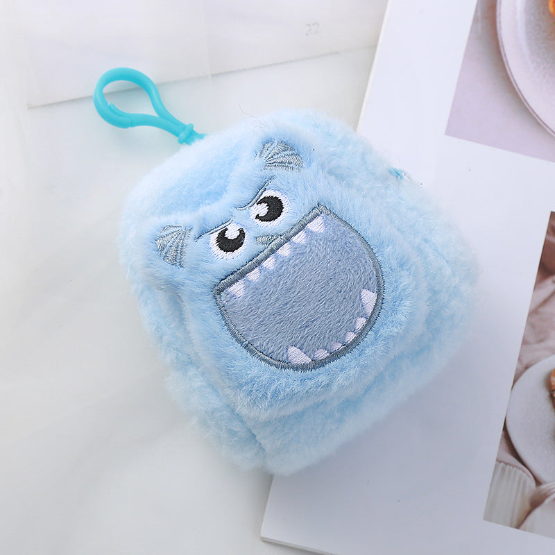 Color Fashion Three-dimensional Monster Plush Small Coin Purses