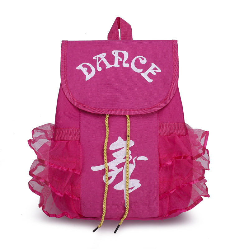 Children's Dance Double Latin Ballet Printing Princess Children's Backpacks