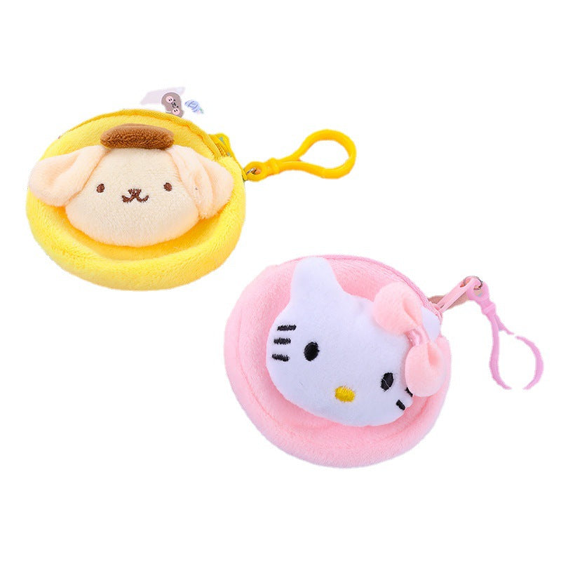 Women's Mini Earphone Cute Round Pendant Car Bags