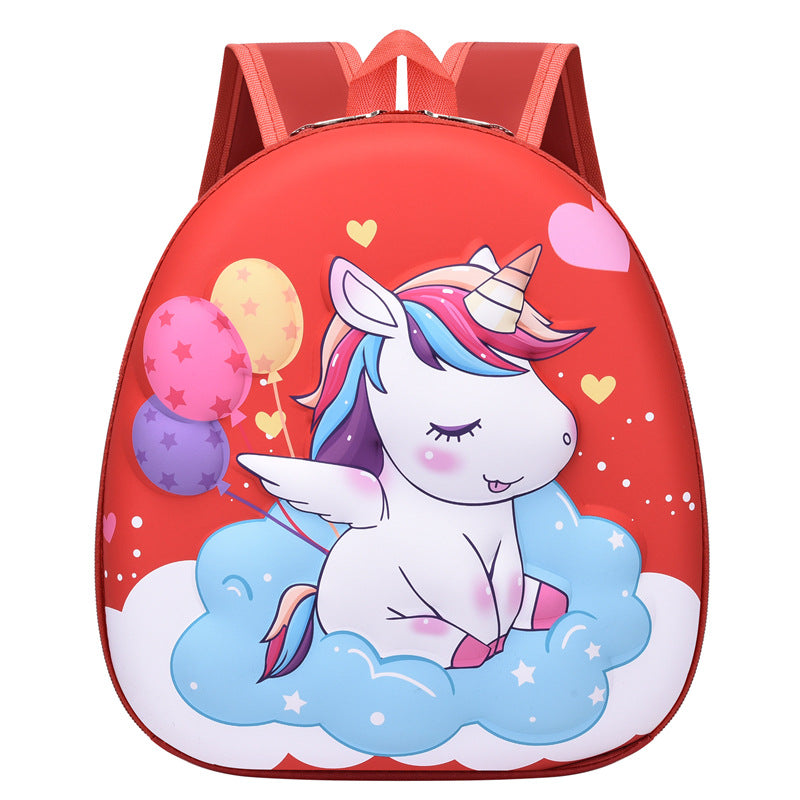 Children's Hard Shell Cartoon Cute Unicorn Eggshell Kindergarten School Bags