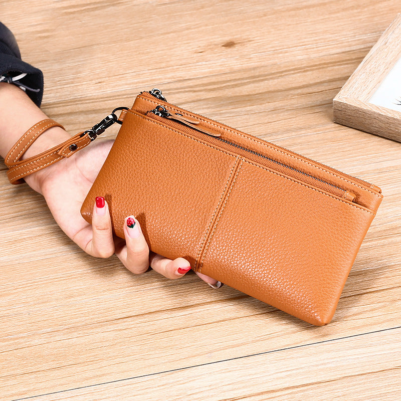 Women's Price Genuine Leather Lady Fashion Zipper Bags