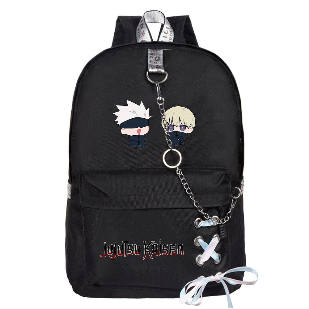 Battle Anime Peripheral Cartoon Canvas Chain Backpacks