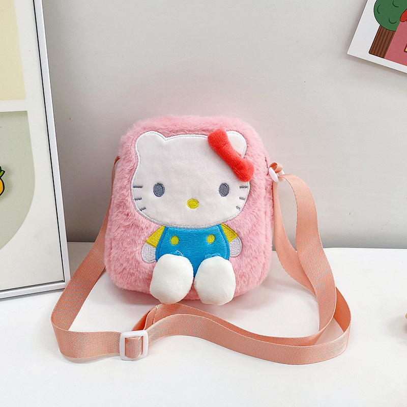 Sac à bandoulière pour enfants, jouet de dessin animé mignon, poupée à griffes