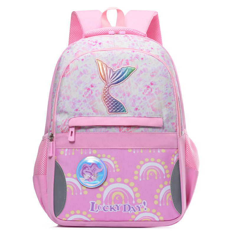 Grade Cartoon Large Capacity Burden Reduction Elementary School Students' Schoolbags