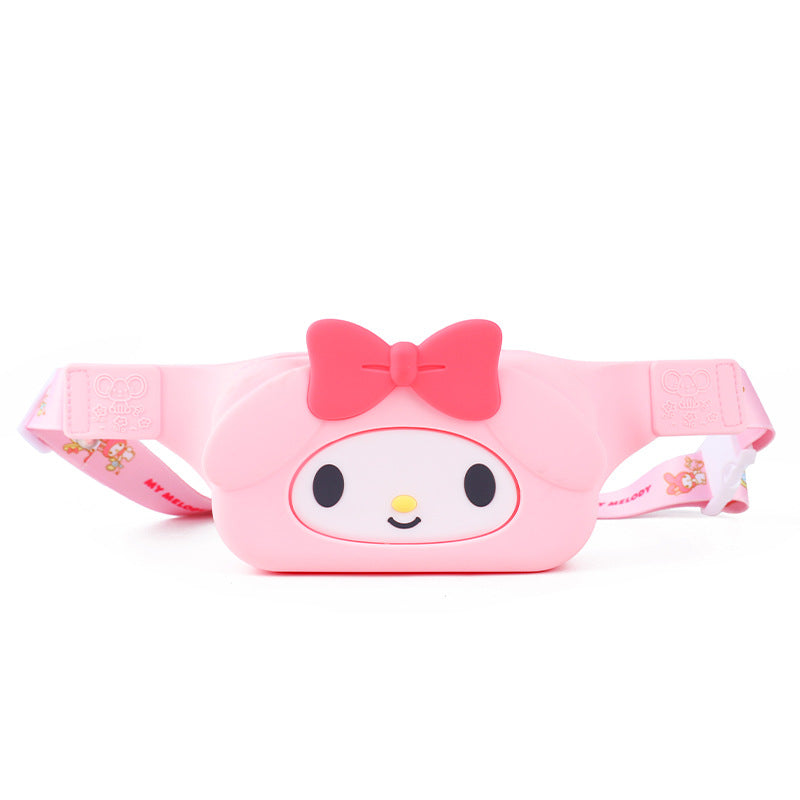 Authorized Hello Kitty Silicone Cartoon Melody Children's Waist Packs