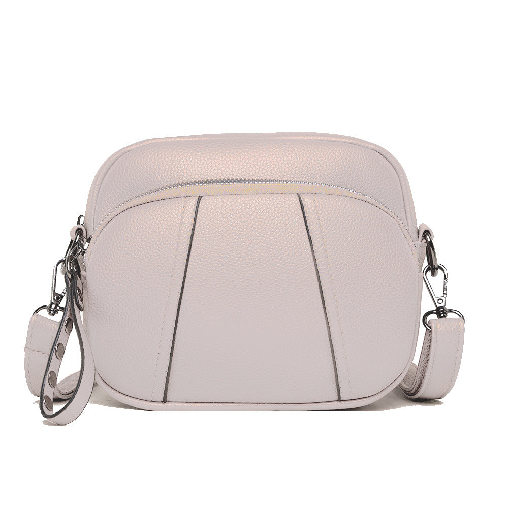 Women's Mobile Rivet Small Square With Zip Simple Crossbody Bags