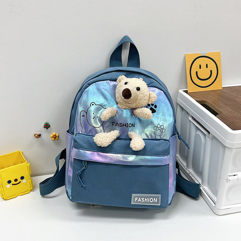 Children's Style Boys Lightweight Cute Doll Bear Backpacks