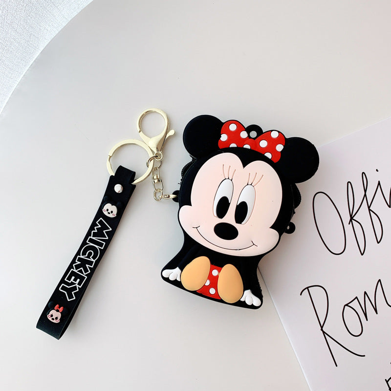 Dessin animé Mickey Minnie Silicone Couple changement porte-monnaie