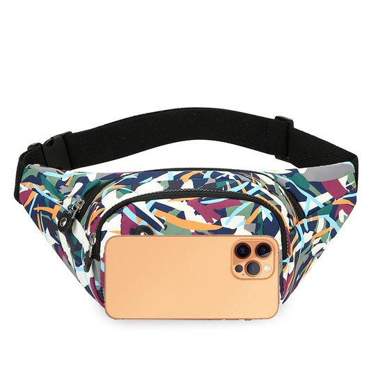 Women's Printing Large Capacity Leisure Slanted Lightweight Waist Packs