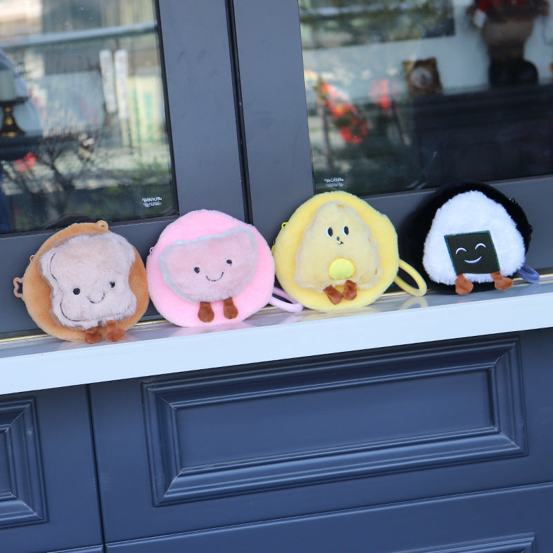 Food Doll Storage Creative Zipper Plush Coin Purses