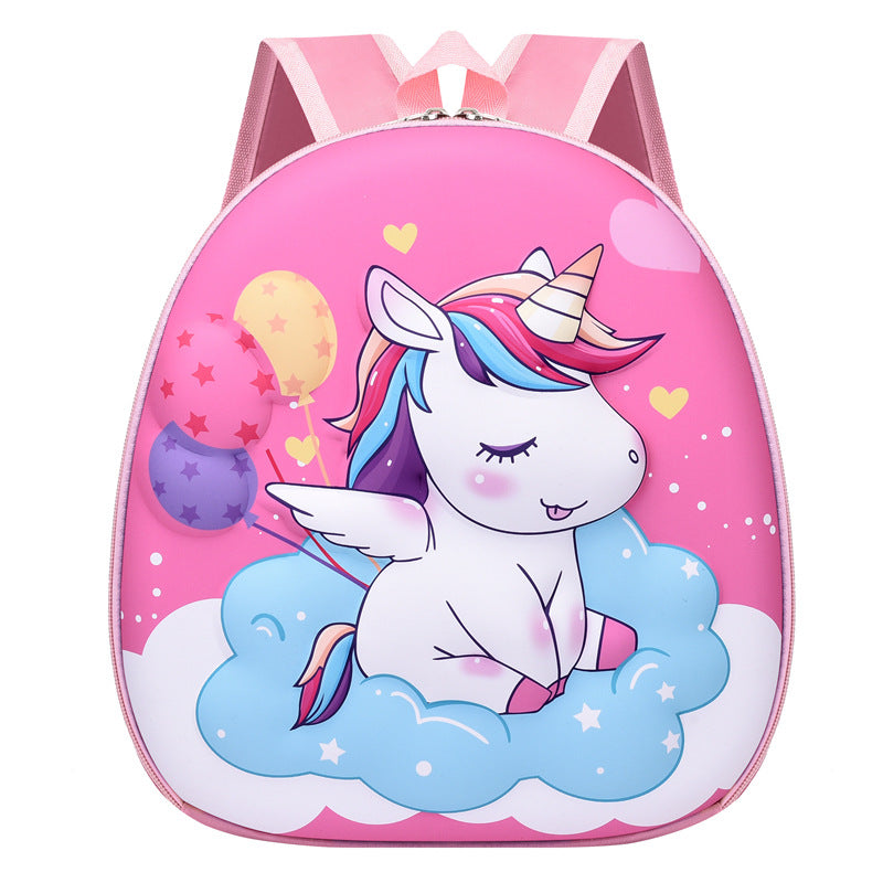 Children's Hard Shell Cartoon Cute Unicorn Eggshell Kindergarten School Bags