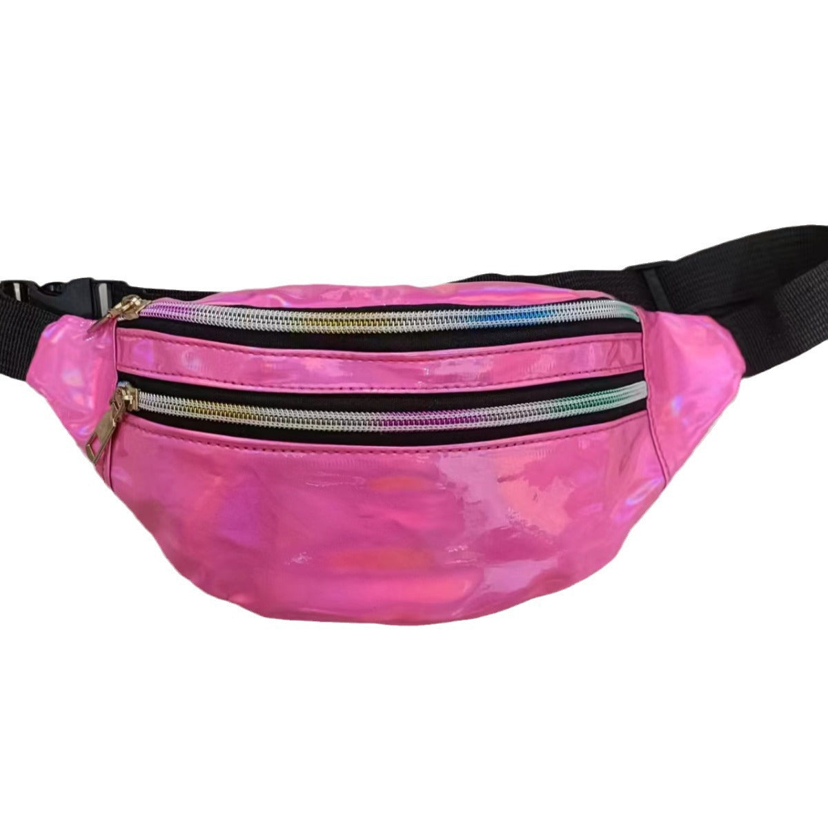 Women's Slouchy Trendy Popular Laser Color Men's Waist Packs