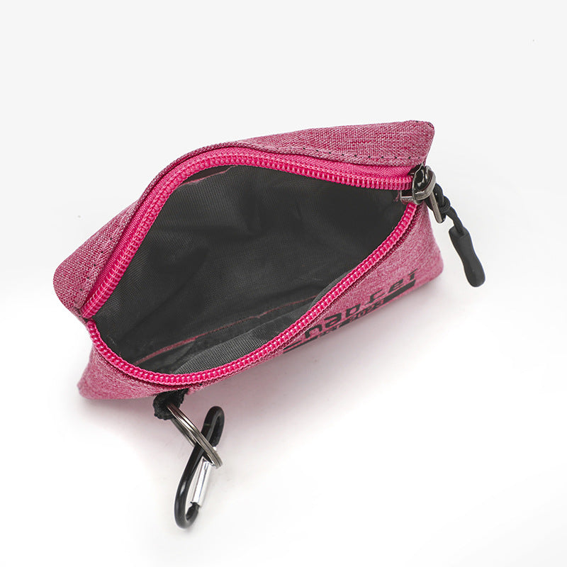 Petit porte-monnaie portable imperméable en tissu Oxford pour femmes et hommes