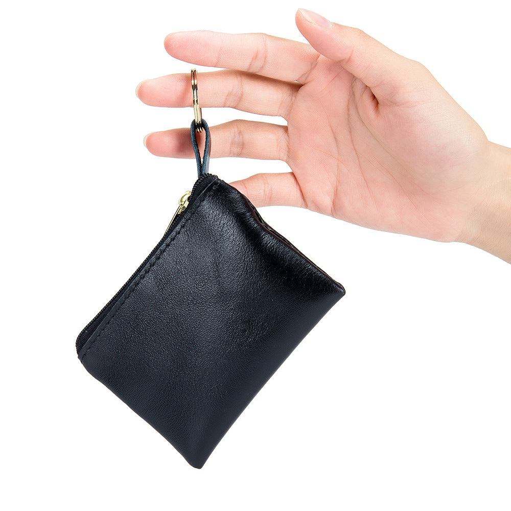 Women's & Men's & Genuine Leather Simplicity Soft Cowhide Coin Purses