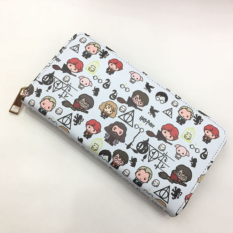 College Anime Peripheral Long Zipper Boy Coin Purses