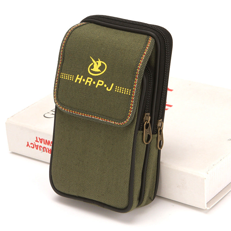 Canvas Mobile Construction Site Wear Pouch Phone Bags