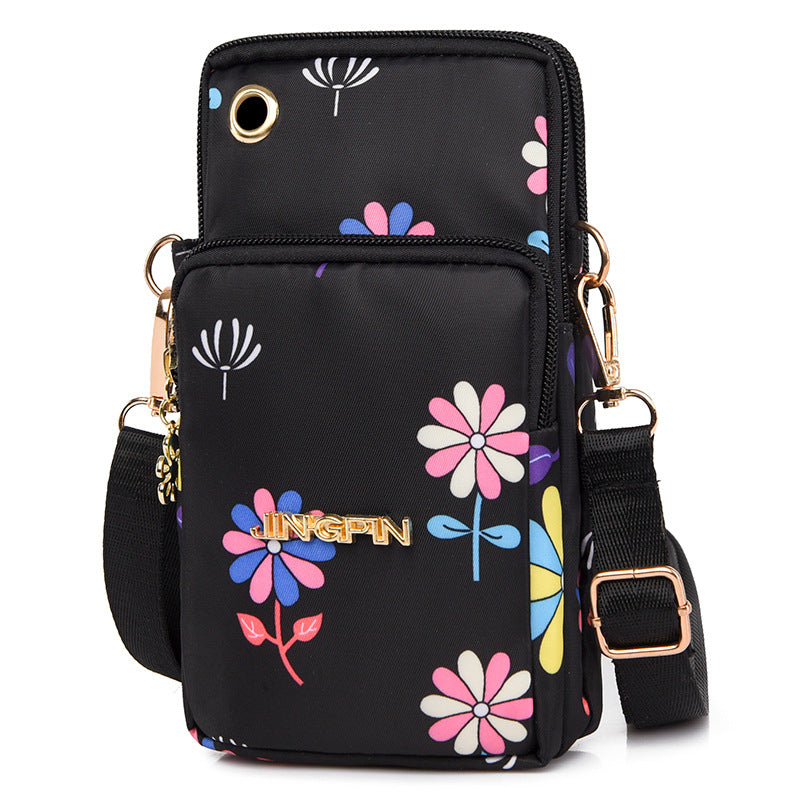 Women's Mobile Mini Summer Single Canvas Vertical Phone Bags