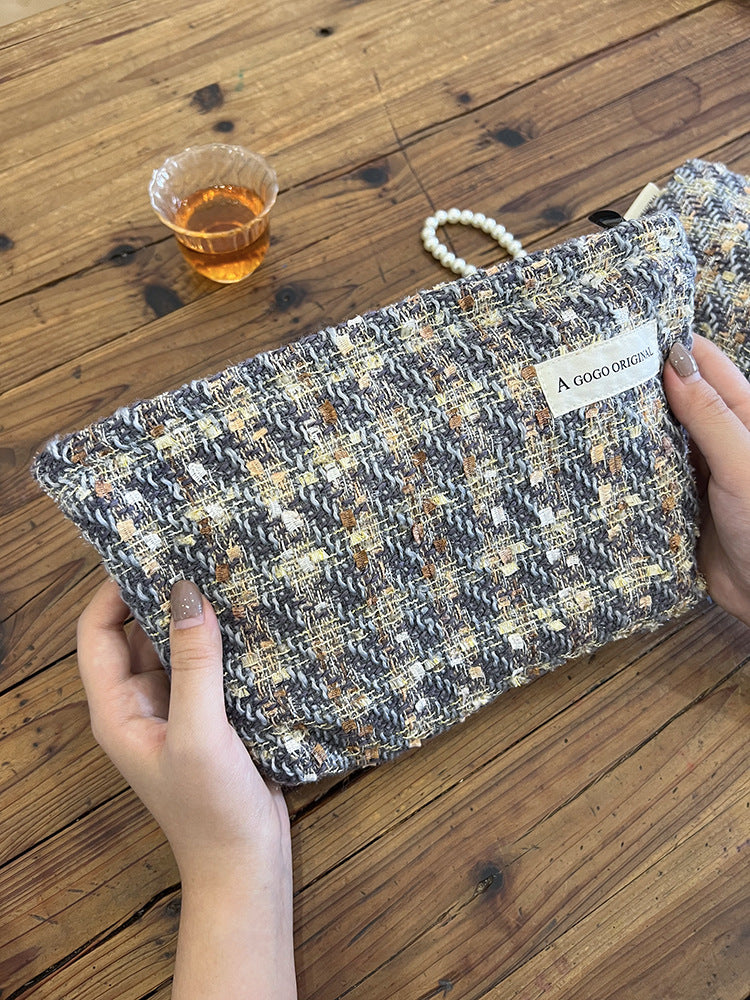 Style Woven Storage Out Portable Wash Cosmetic Bags