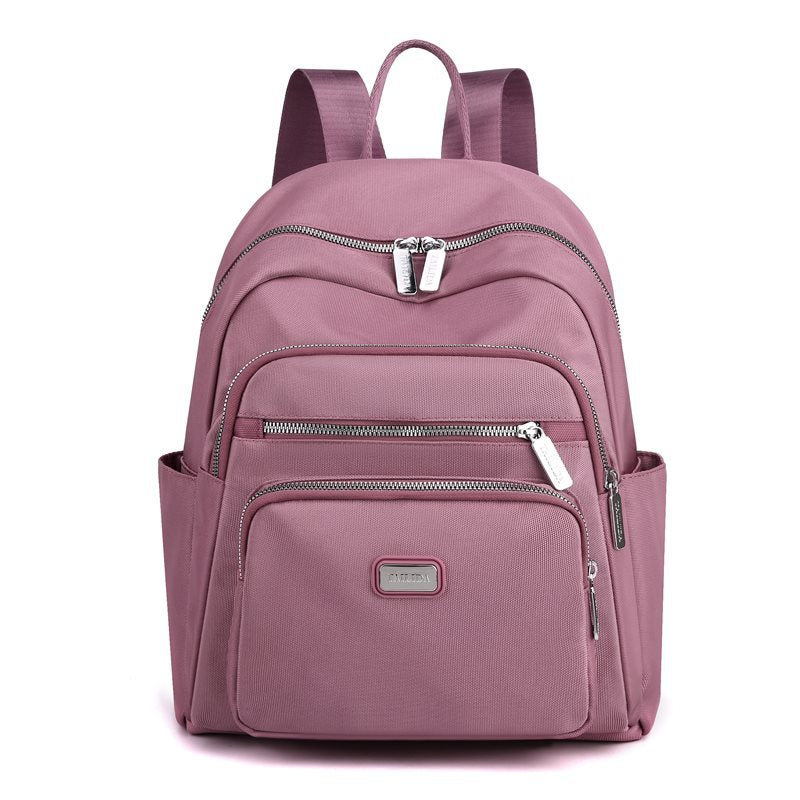 Women's Solid Color Simple Oxford Cloth Fashion Backpacks