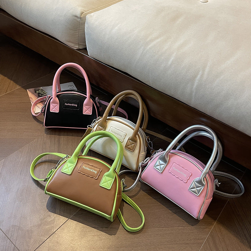 Women's Style Niche Spring Contrast Color Portable Crossbody Bags