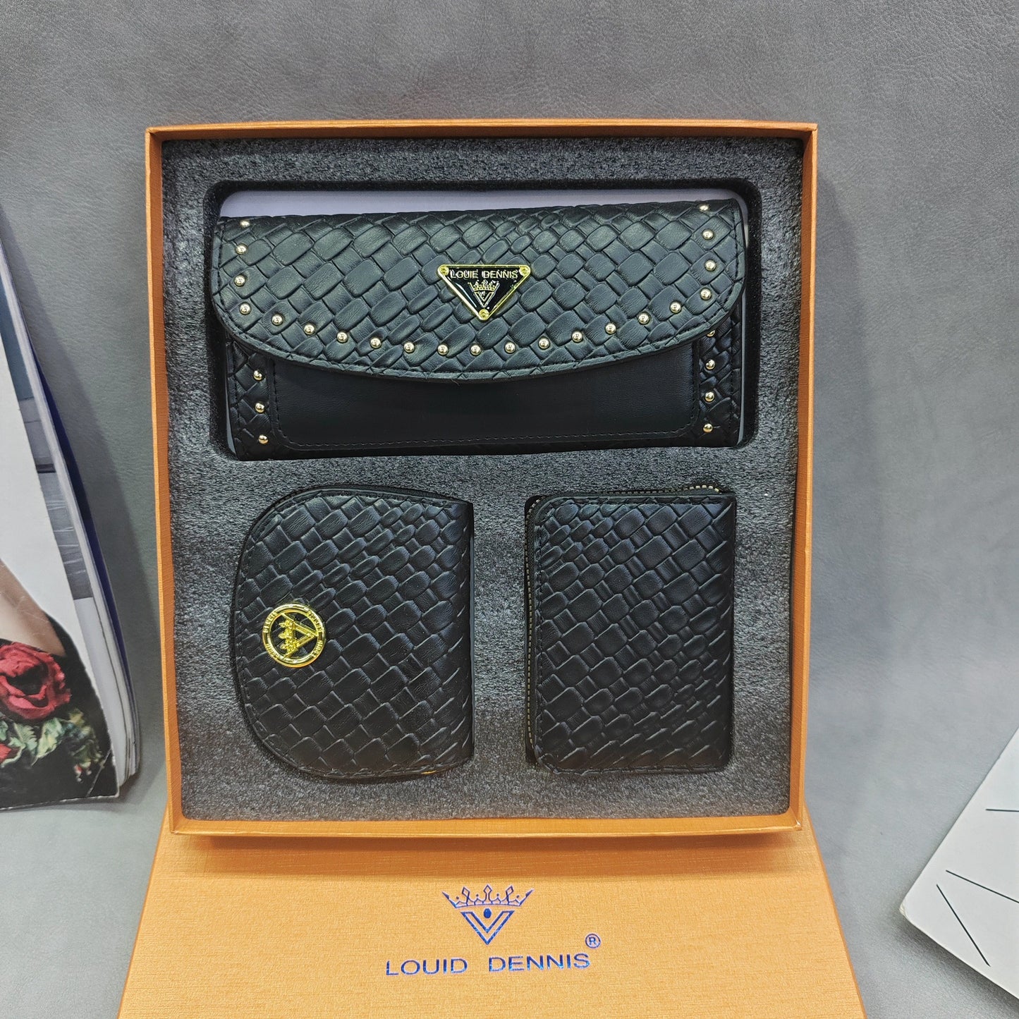 Versatile Innovative Three-piece Gift Box Sets Ladies Wallets