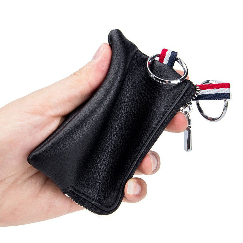 Men's Genuine Leather Small Simple Portable Mini Purses