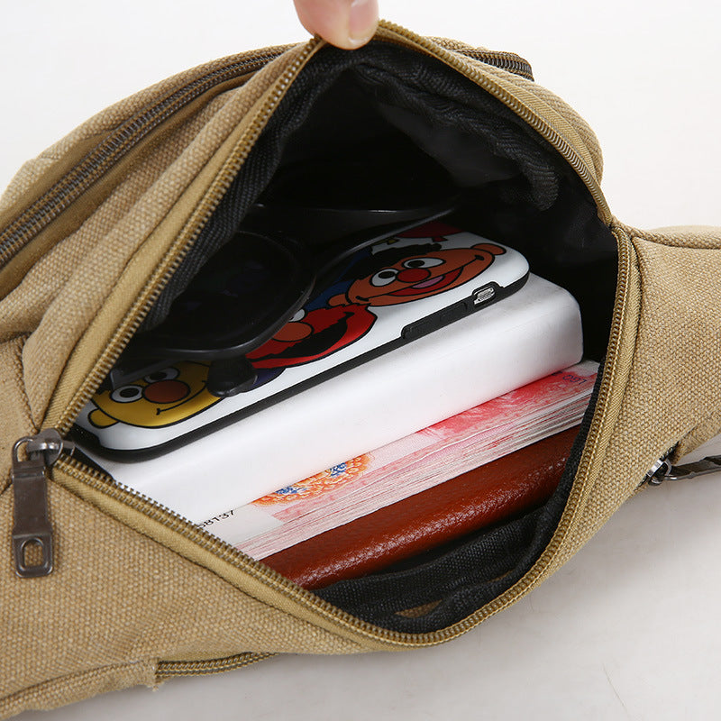 Cell Leisure Fashion Can Be Printed Business Men's Waist Packs