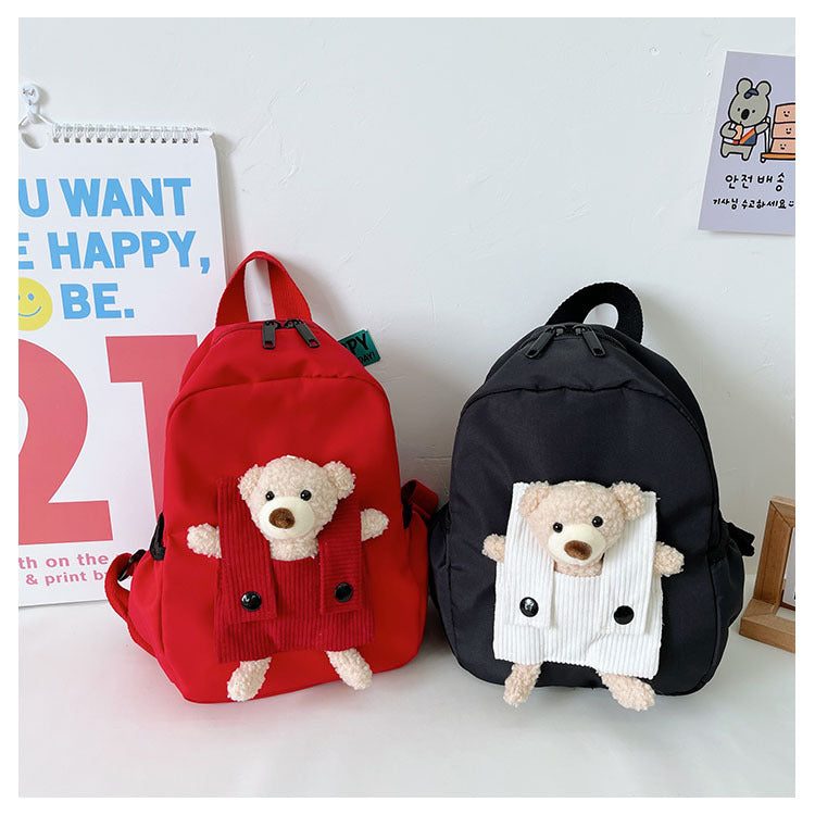 Children's Cute Bear Doll Year-old Burden Reduction Children's Backpacks