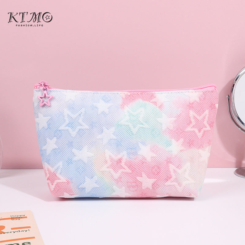 Storage Advanced Gradient Pink Five-pointed Star Bags