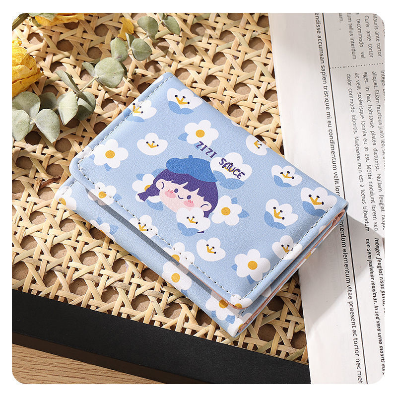 Portable Cute Large Capacity Short Change Ladies Wallets