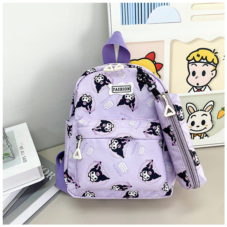 Children's Cartoon Clow Boys Two-piece Suit Children's Backpacks