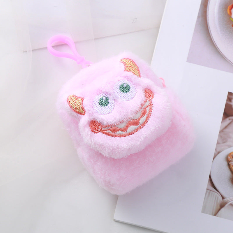 Color Fashion Three-dimensional Monster Plush Small Coin Purses