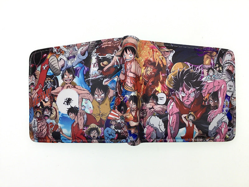 Piece Anime Peripheral Short Trendy Unique Ladies Wallets